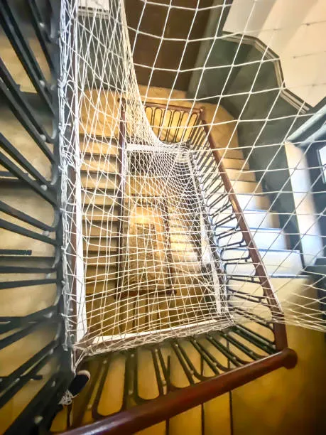 Stair Case Safety Nets 3 Fall Protection for Stairs